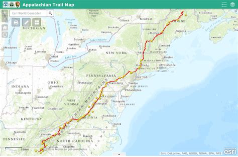 Appalachian Trail In Pennsylvania Map